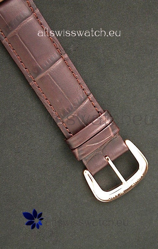 IMG_9081 Montblanc Pure Mechanique Horlogere Rose Gold in Mop White Dial Replica 5