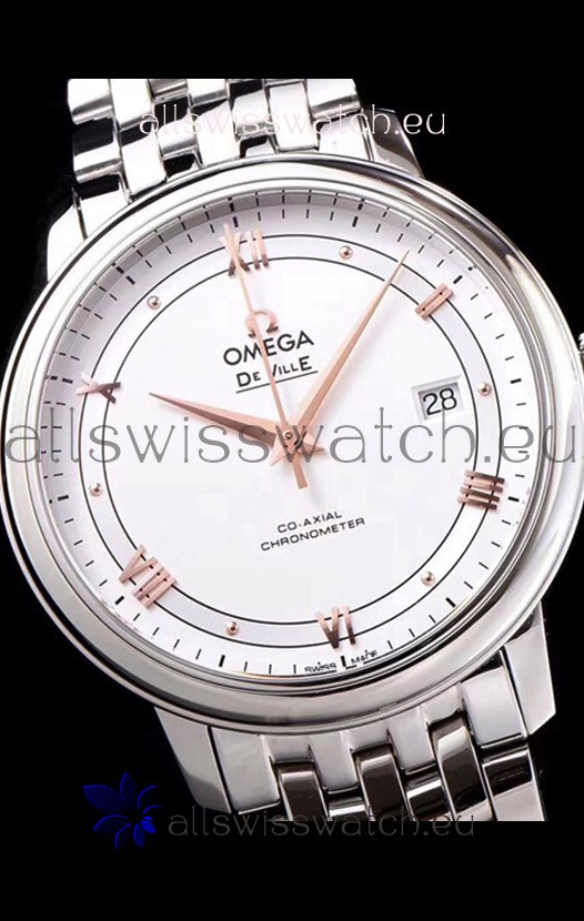IMG_9081 Omega De Ville Prestige Co-Axial 36.8MM White Dial 1:1 Mirror Replica 5
