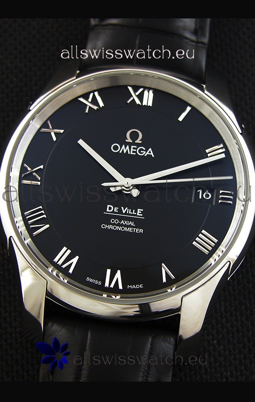 IMG_9081 Omega De-Ville Annual Calendar Co-Axial1:1 Mirror Edition in Black Dial Replica 5