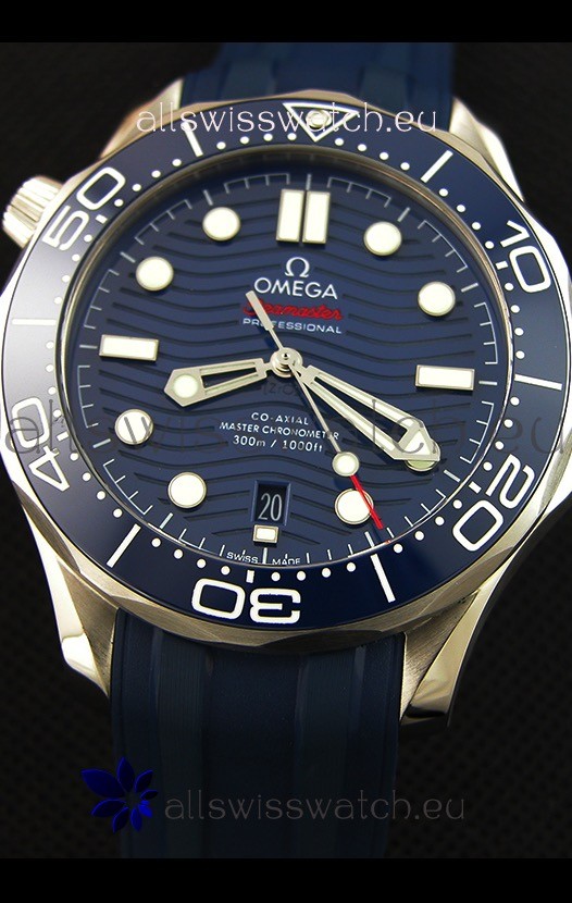 IMG_9081 Omega Seamaster 300M Co-Axial Master Chronometer BLUE 1:1 Mirror Replica 5