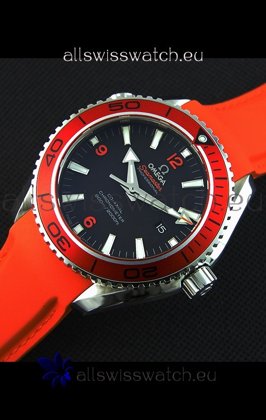IMG_9081 Omega Seamaster Planet Ocean Orange Strap 45MM 1:1 Ultimate Edition Replica 5