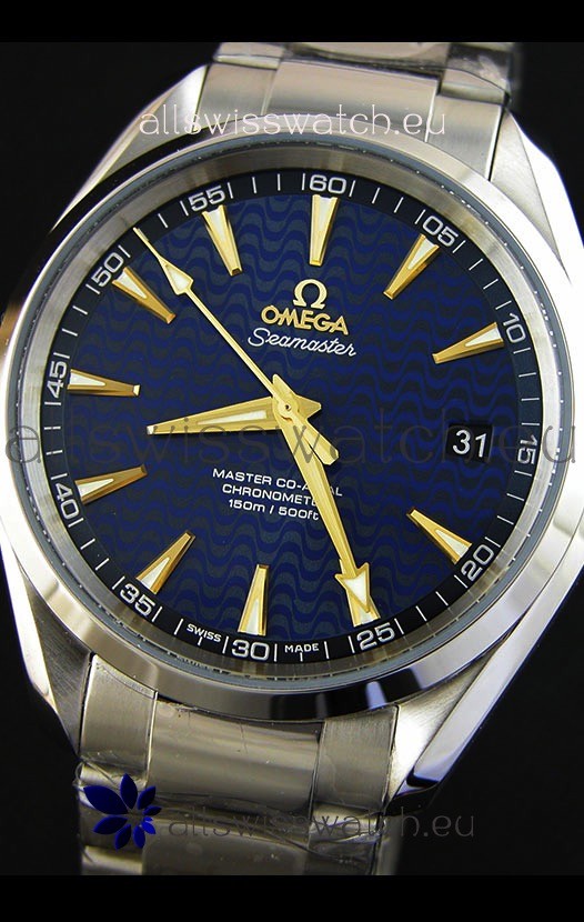 IMG_9081 Omega Seamaster Aqua Terra Co-Axial Blue Limited Edition 1:1 Mirror Replica 5