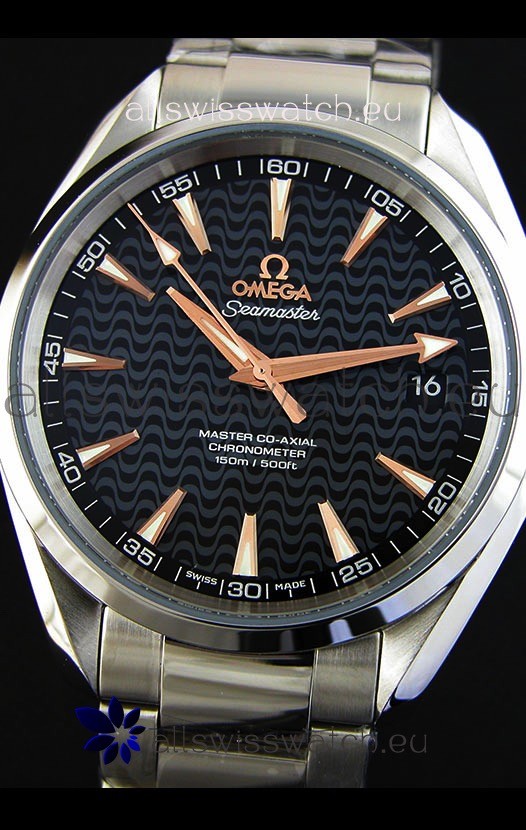 IMG_9081 Omega Seamaster Aqua Terra Co-Axial Black Limited Edition 1:1 Mirror Replica 5