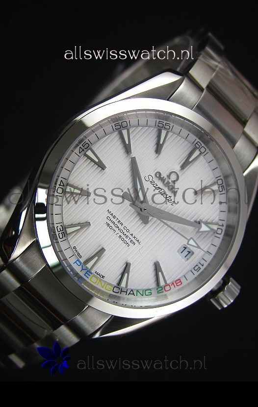 IMG_9081 Omega Seamaster Master Co-Axial 2018 Pyeongchang Olympics Edition Replica 5