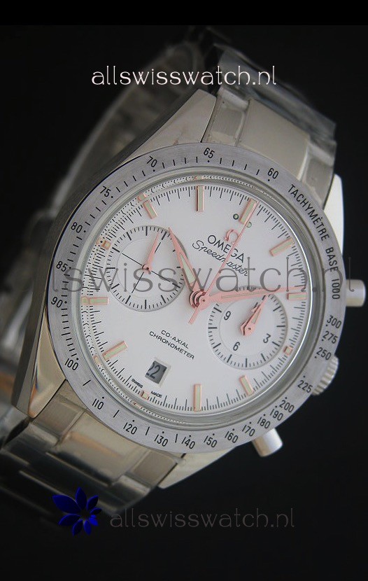 IMG_9081 Omega Speedmaster 57 Co-Axial Chronograph in Pink Gold Markers Replica 5