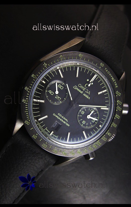 IMG_9081 Omega Speedmaster Dark Side of the Moon - Pitch Black 1:1 Mirror Replica 5