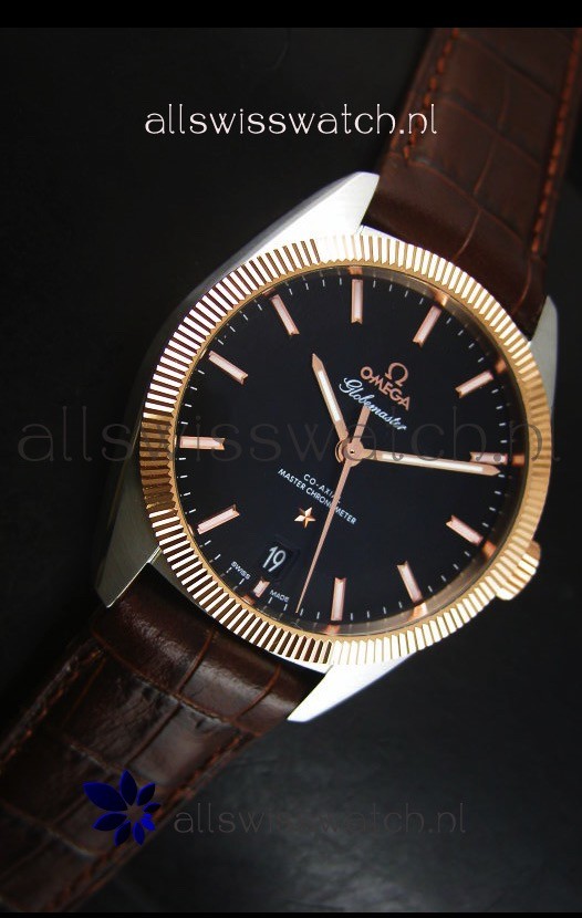 IMG_9081 Omega Globemaster Co-Axial Two Tone Case - 1:1 Mirror Replica 5