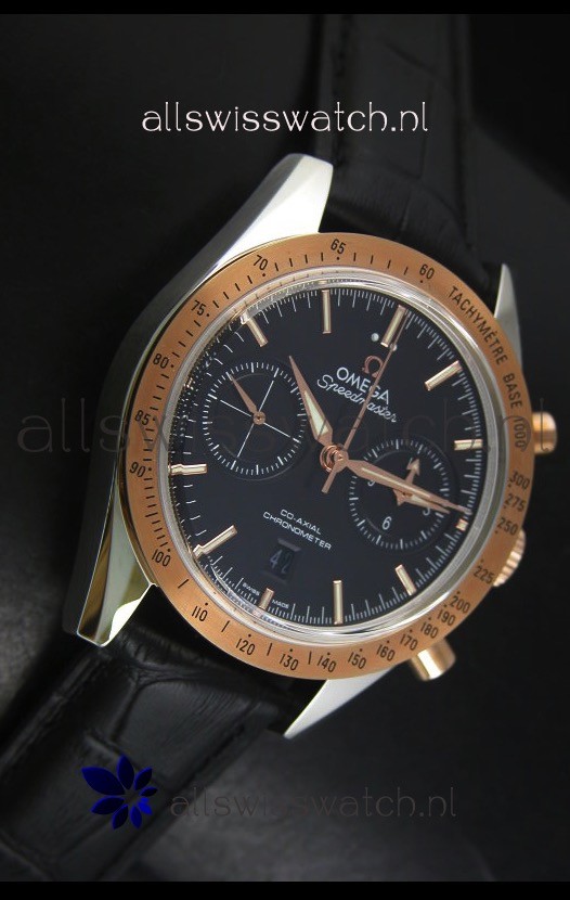 IMG_9081 Omega Speedmaster Moon Co-Axial Two Tone Case - 1:1 Mirror Replica 5