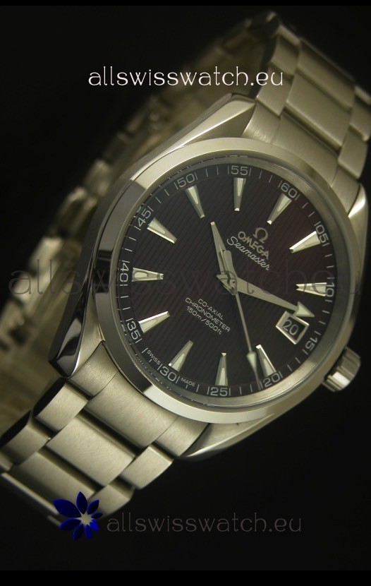 Omega Seamaster Aqua Terra Co-Axial Black Dial Replica 5