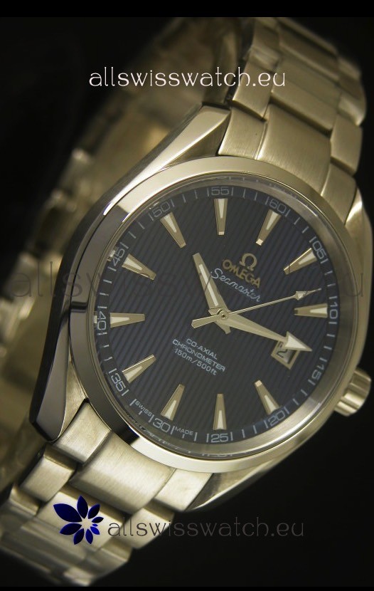 IMG_9081 Omega Seamaster Aqua Terra Co-Axial Blue Dial - 1:1 Ultimate Mirror Edition Replica 5