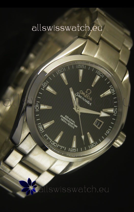 IMG_9081 Omega Seamaster Aqua Terra Co-Axial Black Dial - 1:1 Ultimate Mirror Edition Replica 5