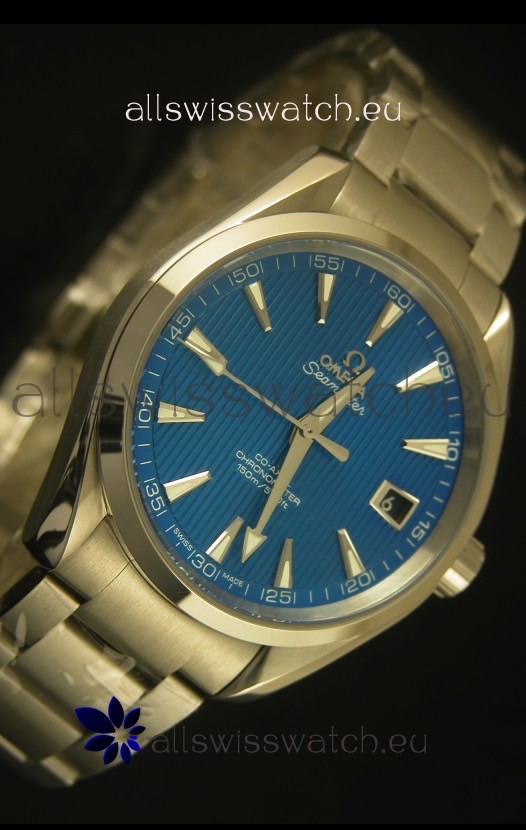 IMG_9081 Omega Seamaster Aqua Terra Co-Axial Blue Dial Replica 5