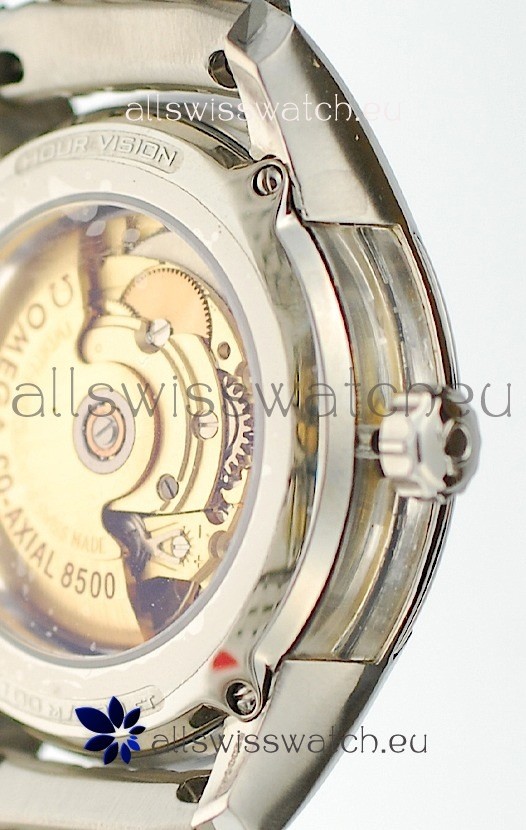 IMG_9081 Omega Co Axial De Ville Hour Vision Steel in White Dial Replica 5