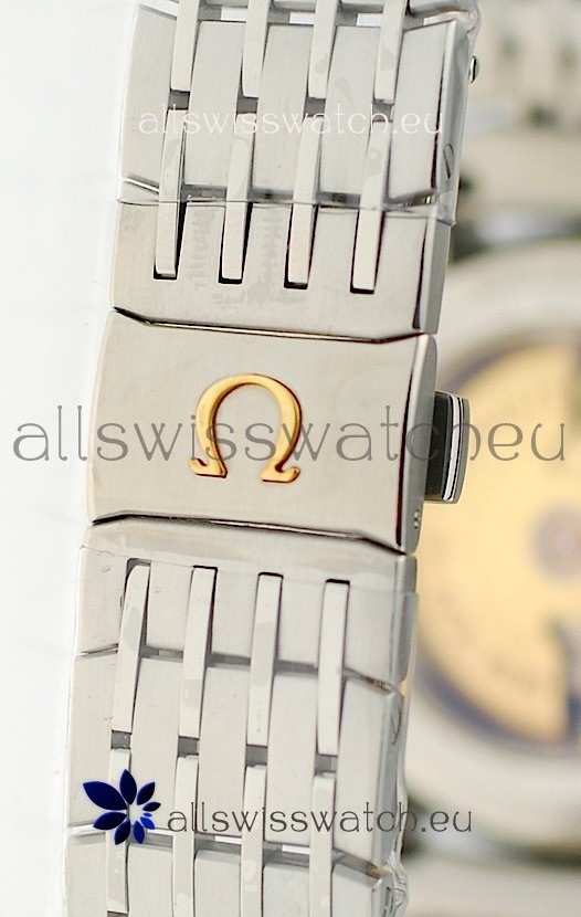 IMG_9081 Omega Co Axial De Ville Hour Vision Steel in Black Dial Replica 5