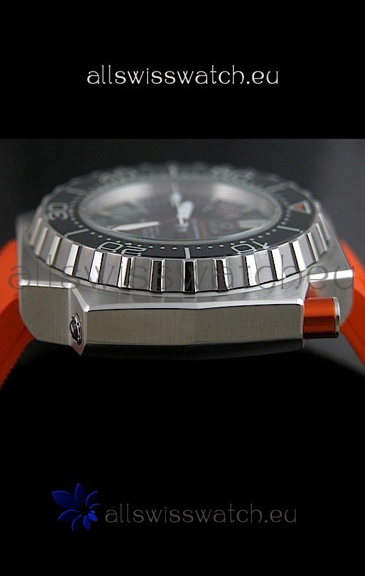 IMG_9081 Omega Seamaster Ploprof in Orange Strap Replica 5