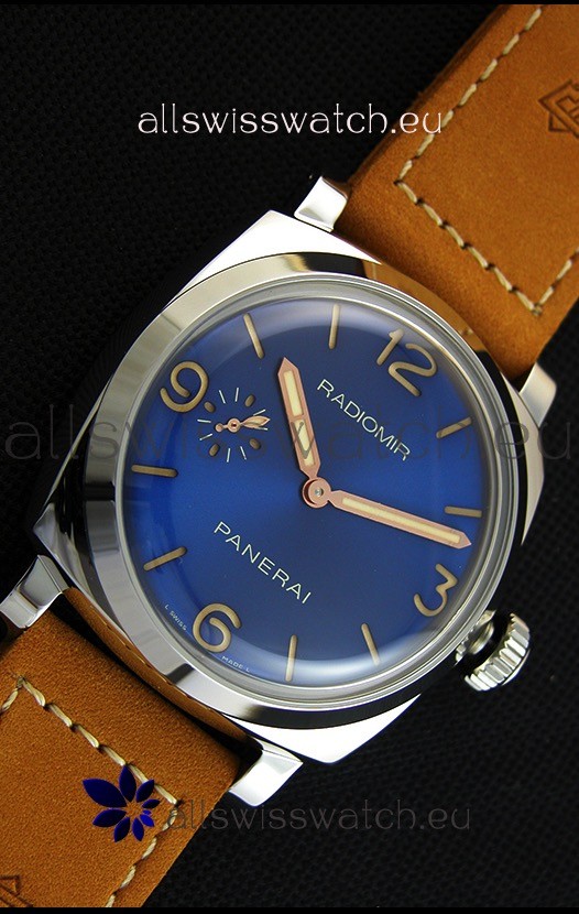 IMG_9081 Panerai Radiomir PAM690 1940 Steel Blue Dial 1:1 Mirror Replica 5