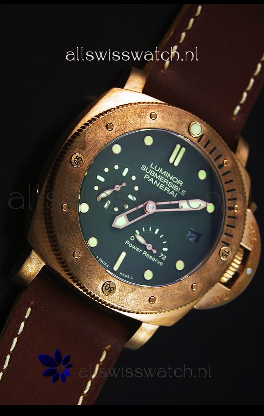 IMG_9081 Panerai Luminor Submersible PAM00507 Bronzo Power Reserve Replica 5