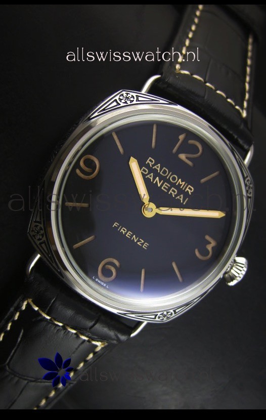 IMG_9081 Panerai PAM604 Radiomir Firenze 3 Days Acciaio - Unitas Movement Replica 5
