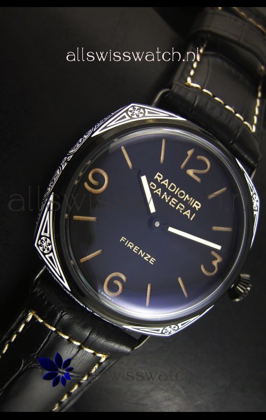 IMG_9081 Panerai Radiomir PAM604 3 Days DLC Coated with Unitas Movement Replica 5