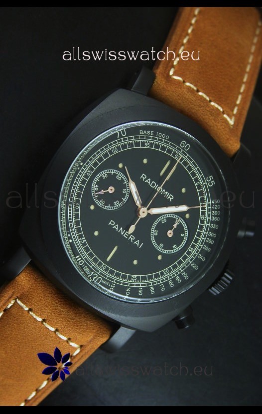 IMG_9081 Panerai Radiomir 1940 Chronograph in PVD Coating Replica 5