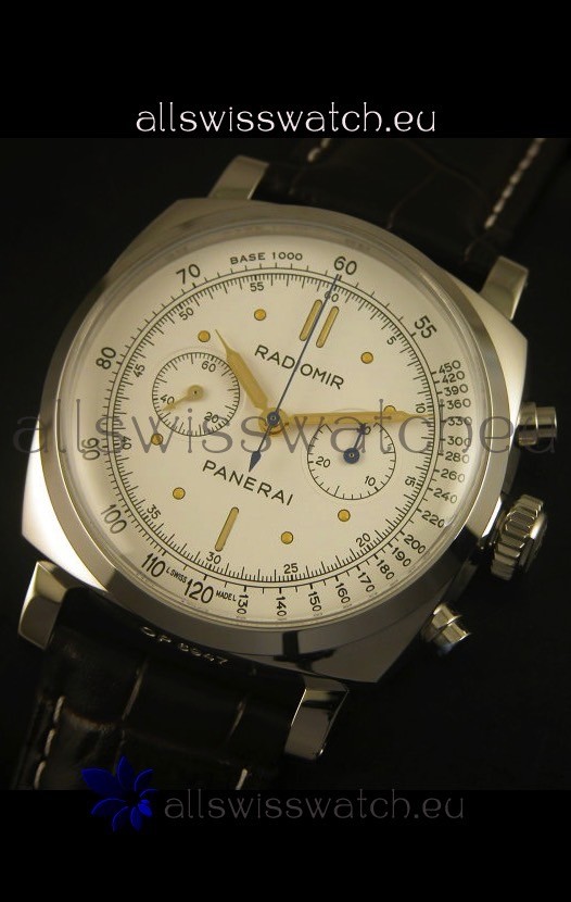 IMG_9081 Panerai Radiomir PAM518 1940 Chronograph - White Dial Replica 5