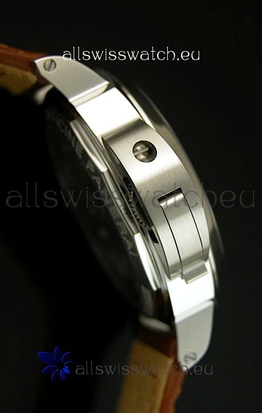 IMG_9081 Panerai Luminor PAM111- SuperLume Hour Sandwich Dial Markers Replica 5