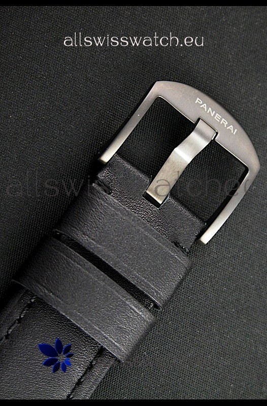 IMG_9081 Panerai Luminor Marina Left Hand Wind PVD - Leather Strap Replica 5