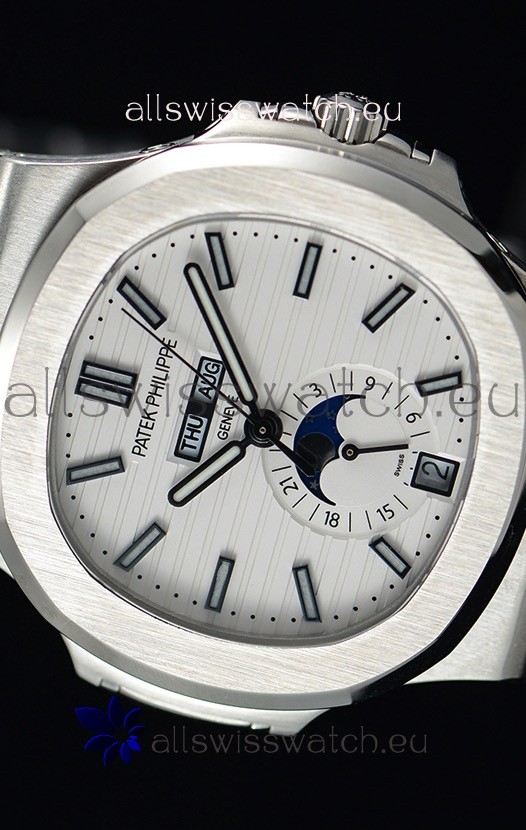 IMG_9081 Patek Philippe Nautilus 5726A 1:1 Mirror White Dial Replica 5
