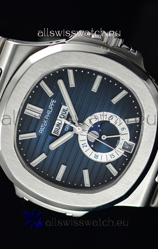 IMG_9081 Patek Philippe Nautilus 5726A 1:1 Mirror Blue Dial Replica 5
