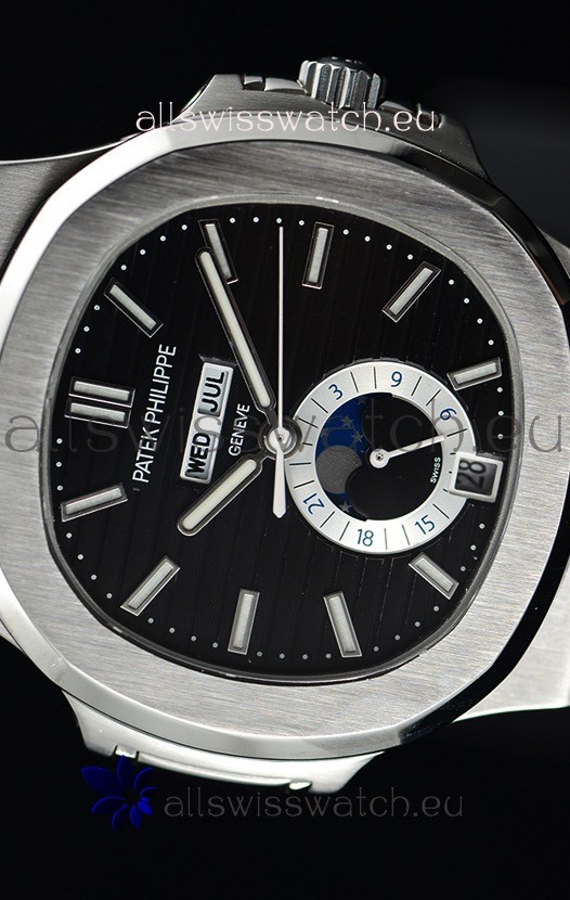IMG_9081 Patek Philippe Nautilus 5726A 1:1 Mirror Black Dial Replica 5