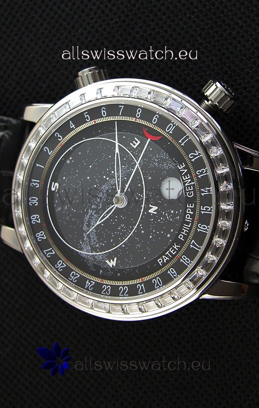 IMG_9081 Patek Philippe Grand Complication 6102P Celestial Moon Age Grey Dial Replica 5