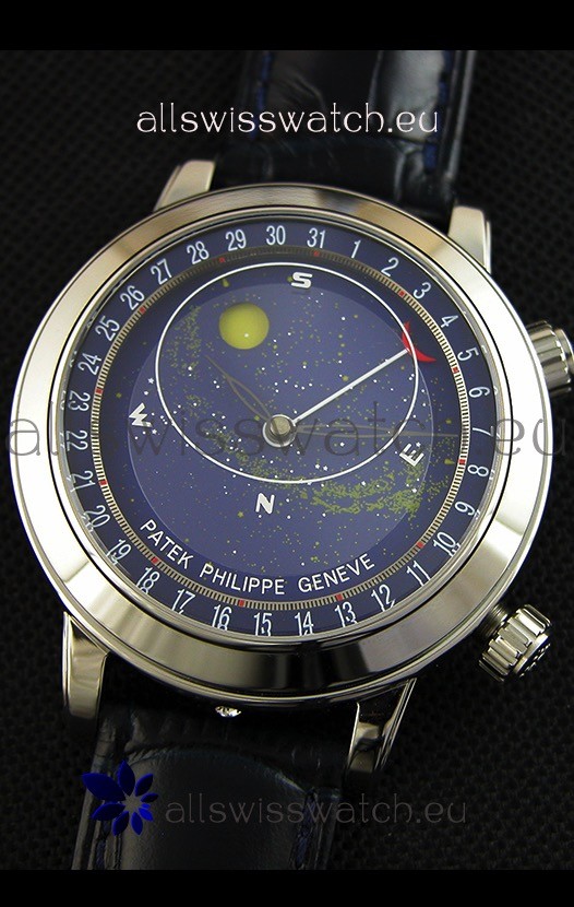 IMG_9081 Patek Philippe Grand Complication 6102P Celestial Moon Age Blue Dial Replica 5
