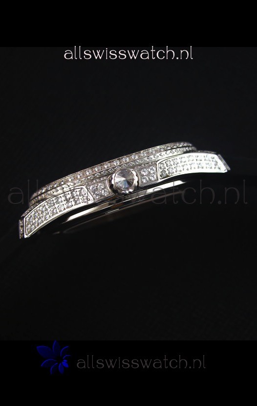 Patek Philippe Aquanautwith Diamonds Encrusted Casing Replica 5