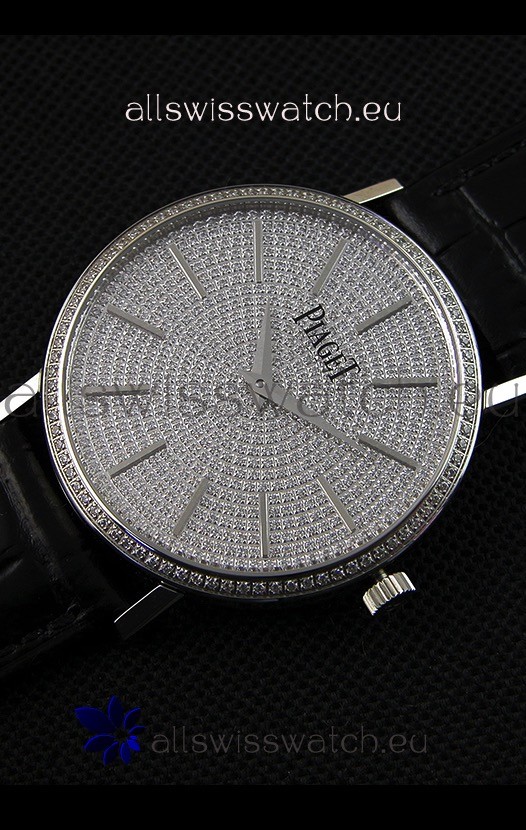 IMG_9081 Piaget Altiplano G0A36128 Paved Diam Dial Quartz in Steel Case Replica 5