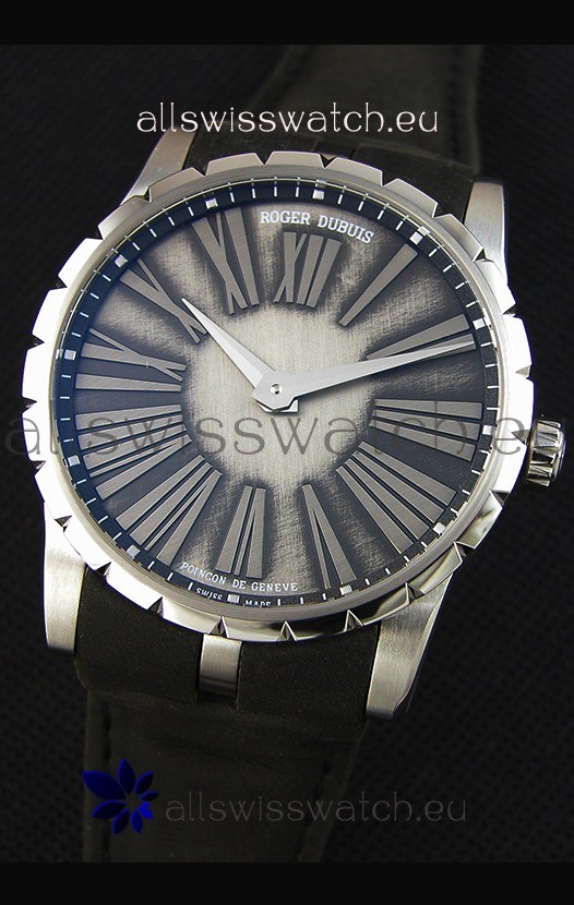 IMG_9081 Roger Dubuis Excalibur Steel Case Grey Dial Replica 5