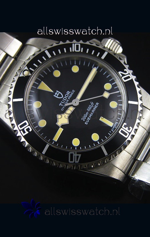 Tudor Oyster Prince Vintage 200M Black Dial Dot Markers 1:1 Mirror Replica 5