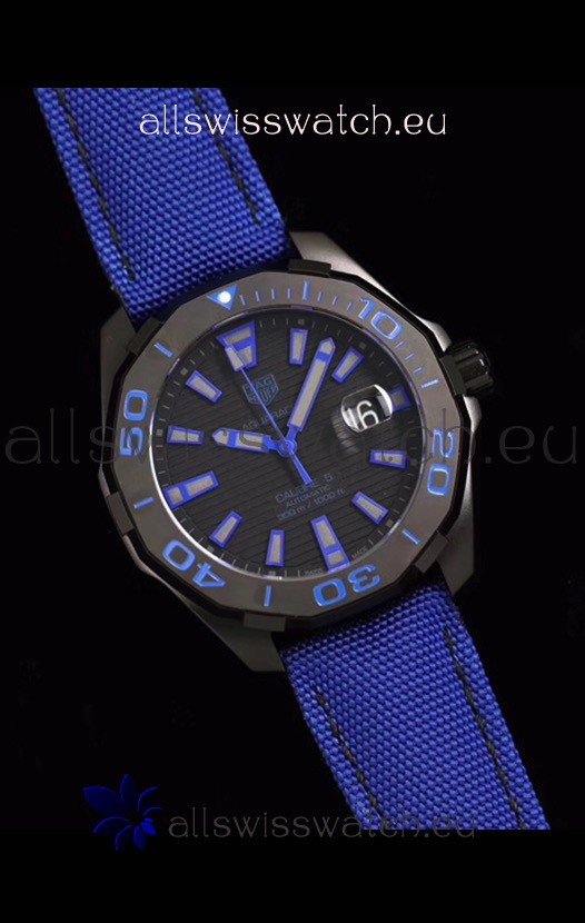 IMG_9081 Tag Heuer Aquaracer Calibre 5 Ceramic Case 1:1 Mirror Replica 5