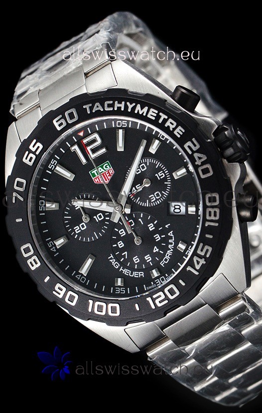IMG_9081 Tag Heuer Formula 1 Chronograph Quartz Black Dial Replica 5