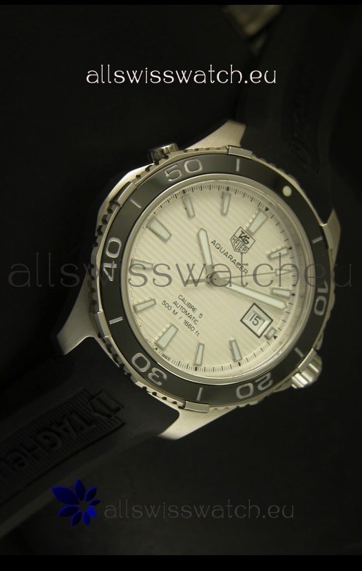 IMG_9081 Tag Heuer Aquaracer Calibre 5 White Dial - 1:1 Mirror Edition Replica 5