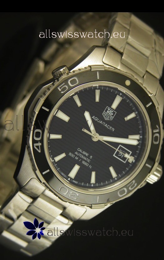 IMG_9081 Tag Heuer Aquaracer Calibre 5 Black Dial - 1:1 Mirror Edition Replica 5