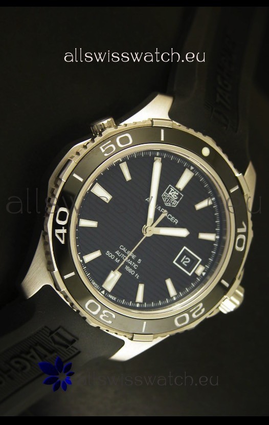 IMG_9081 Tag Heuer Aquaracer Calibre 5 Black Dial - 1:1 Mirror Edition Replica 5