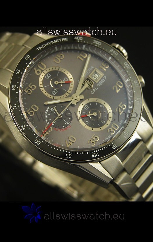 IMG_9081 Tag Heuer Carrera Calibre 1887 Grey Dial - 1:1 Mirror Replica 5