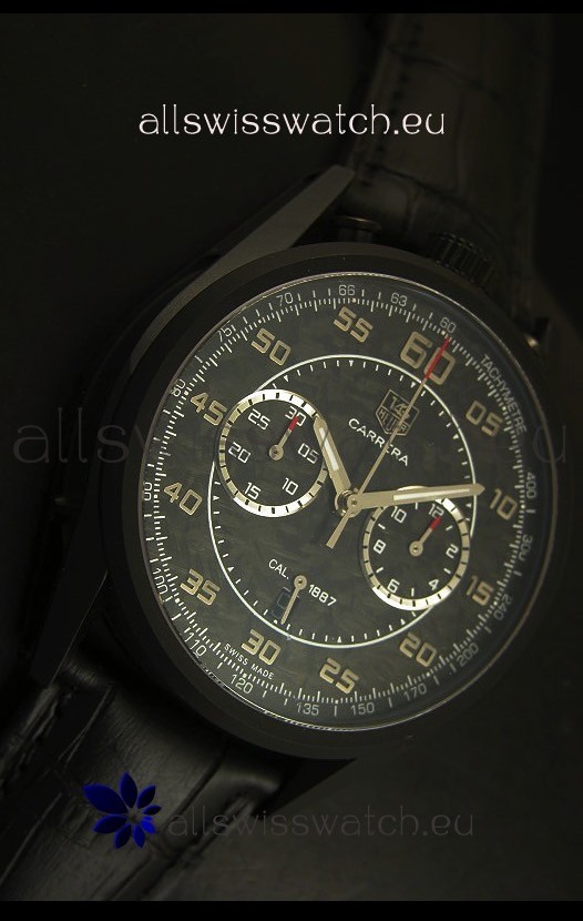 IMG_9081 Tag Heuer Carrera 1887 Jack Heuer Edition - Carbon Dial Replica 5