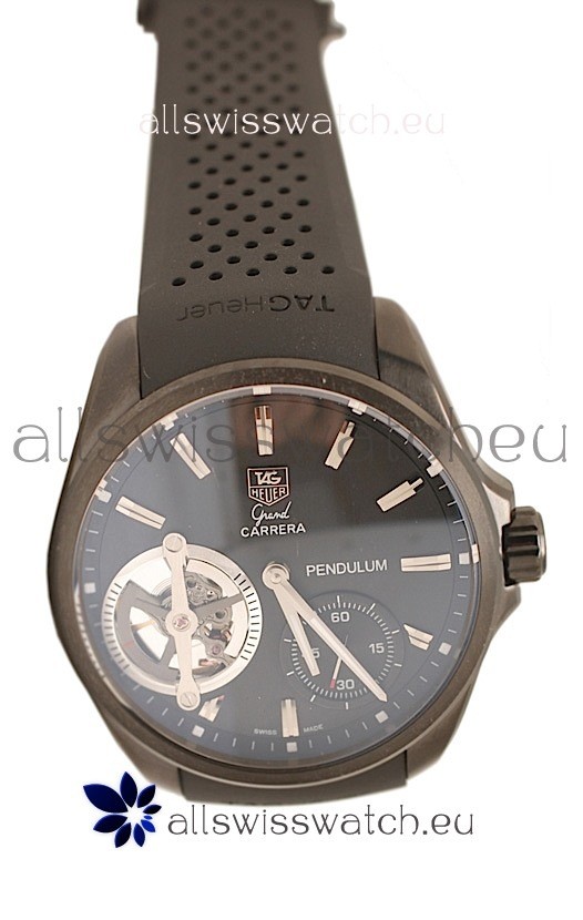 IMG_9081 Tag Heuer Grand Carrera Pendulum Automatic in Black Replica 5
