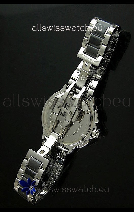 IMG_9081 Tag Heuer Formula 1 Chronograph Ceramic Ladies in Black Dial Replica 5