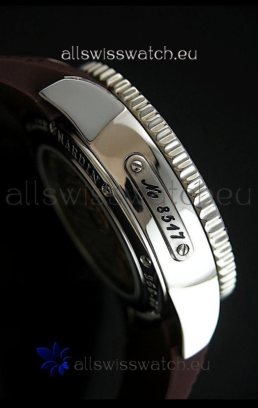 IMG_9081 Ulysse Nardin Lady Diver White Starry Night Automatic in Brown Strap Replica 5