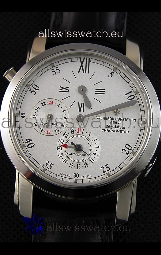 IMG_9081 Vacheron Constantin Malte Dual Time Regulator Steel Replica 5