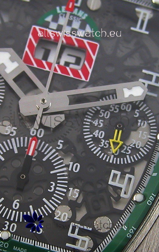 IMG_9081 Richard Mille RM011-FM Felipe Massa One Piece Titanium Case in Black Strap Replica 5