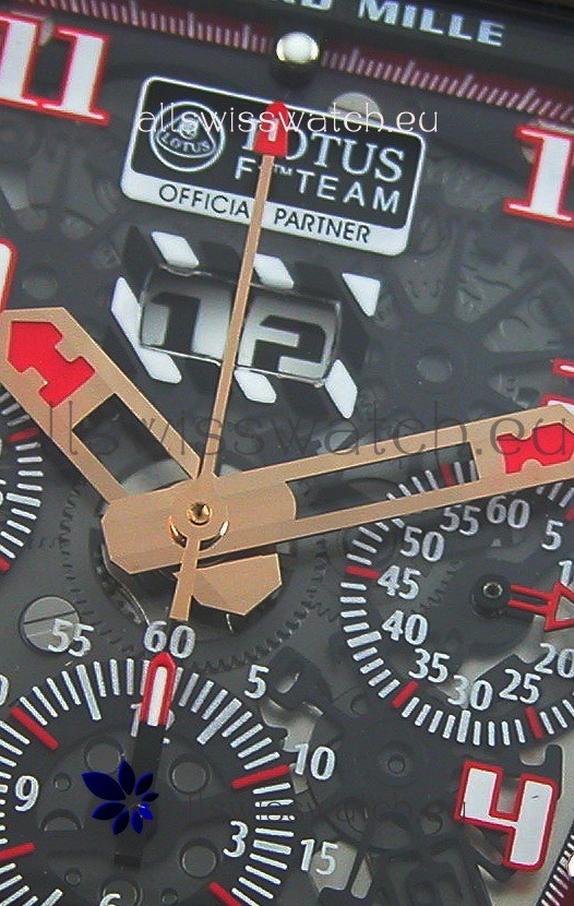 IMG_9081 Richard Mille RM011 Romain Grosjean Lotus F1 Edition Forged Carbon Case Replica 5