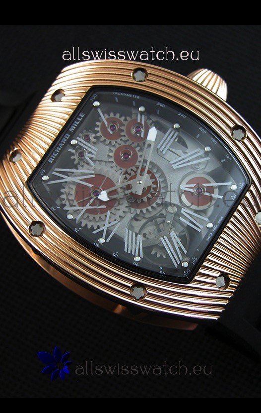 IMG_9081 Richard Mille RM 018 Tourbillon Hommage A Boucheron Rose Gold Case Replica 5
